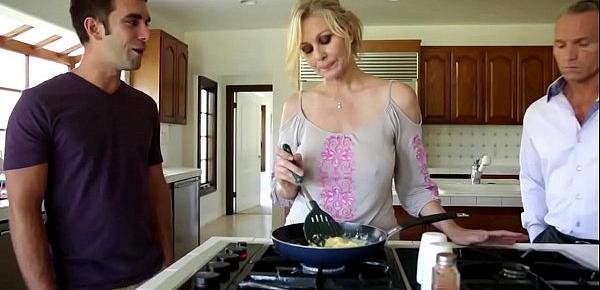  Taboo stepmom fucked and covered in jizz